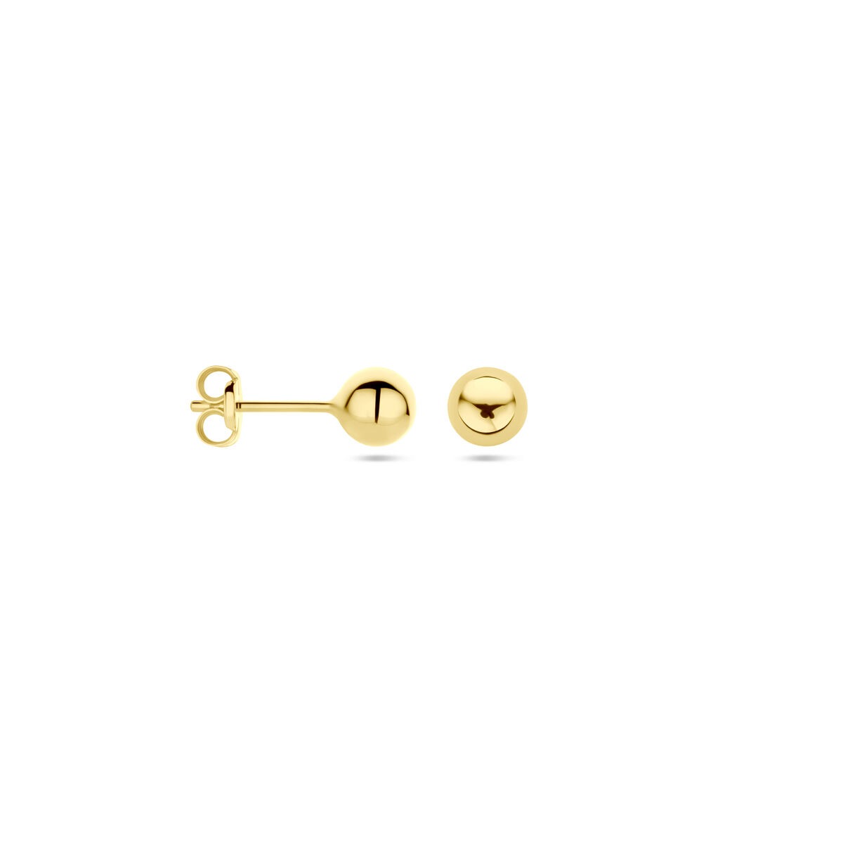 puces d'oreilles en or jaune 9k – simplicité intemporelle