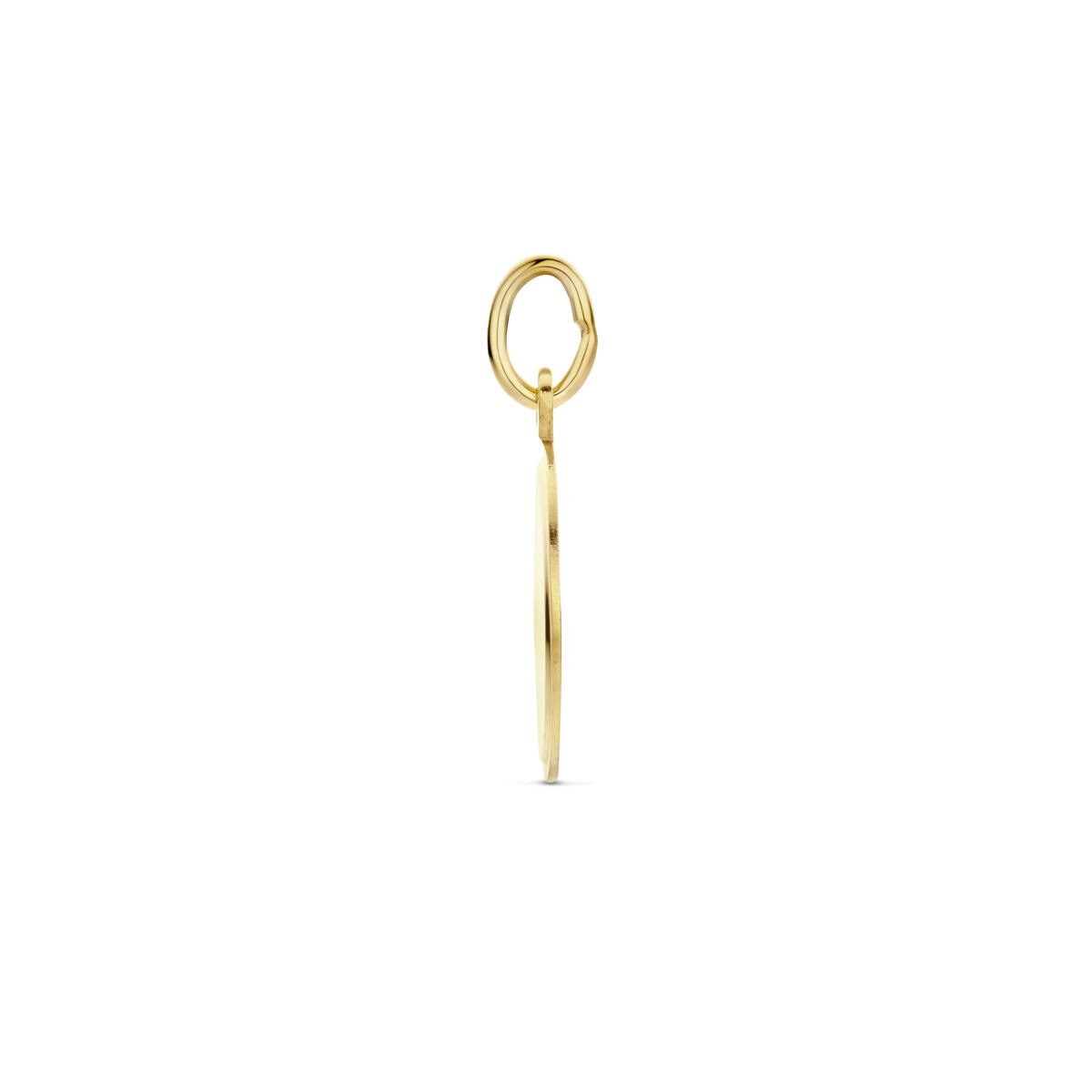 pendentif à graver en or jaune 14k – subtil et élégant en format fin