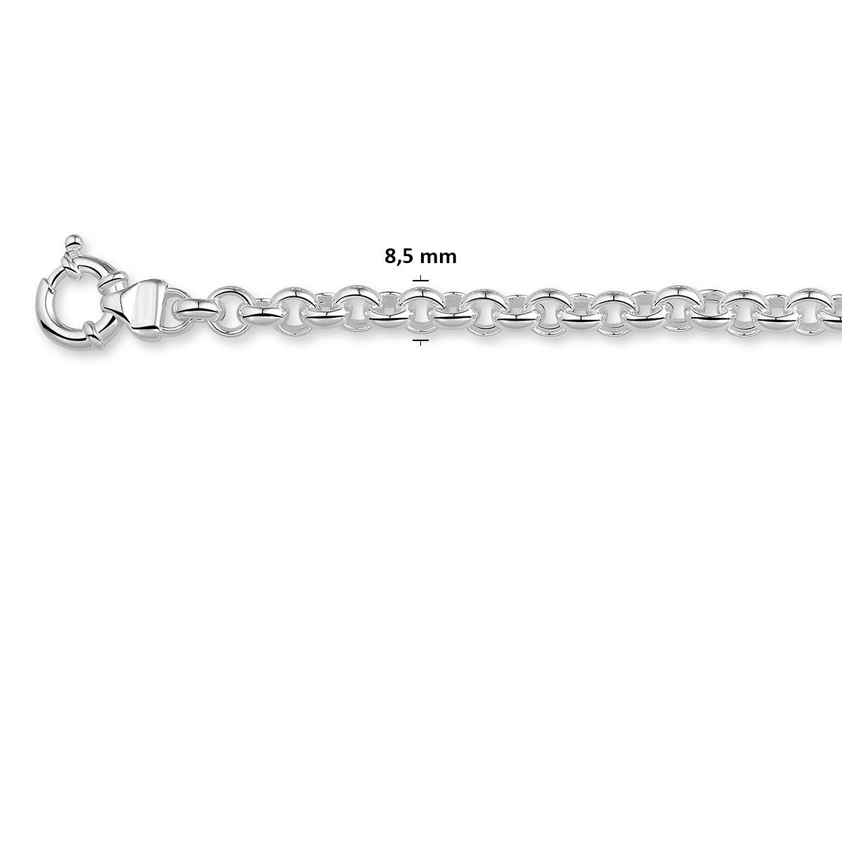Collier en argent jasseron sans pendentif