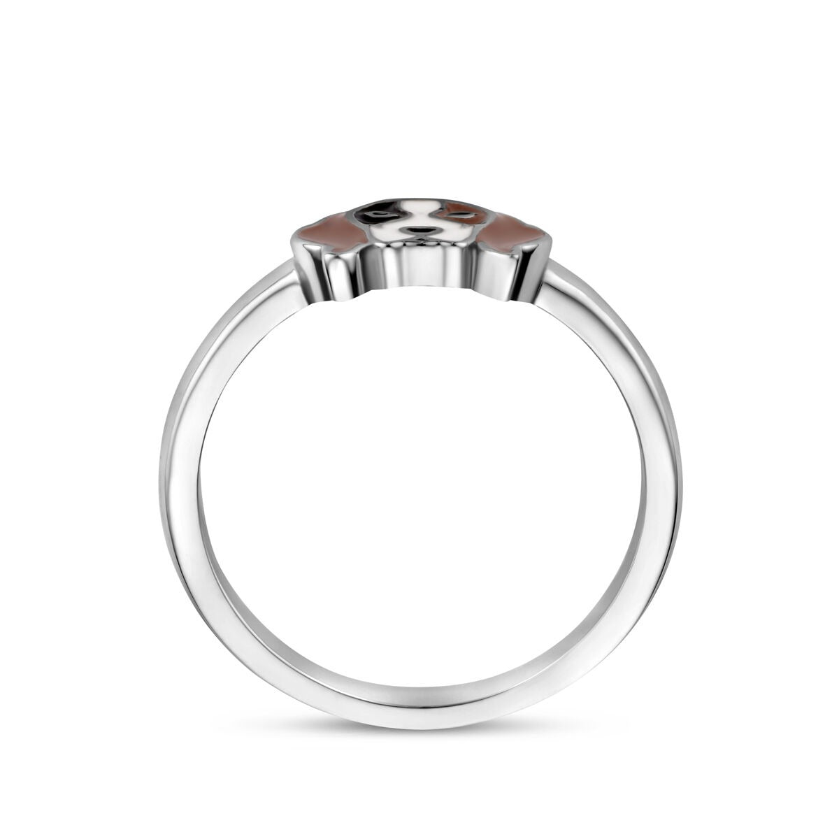 Bague pour enfant en argent avec chien – rhodié argent 925
