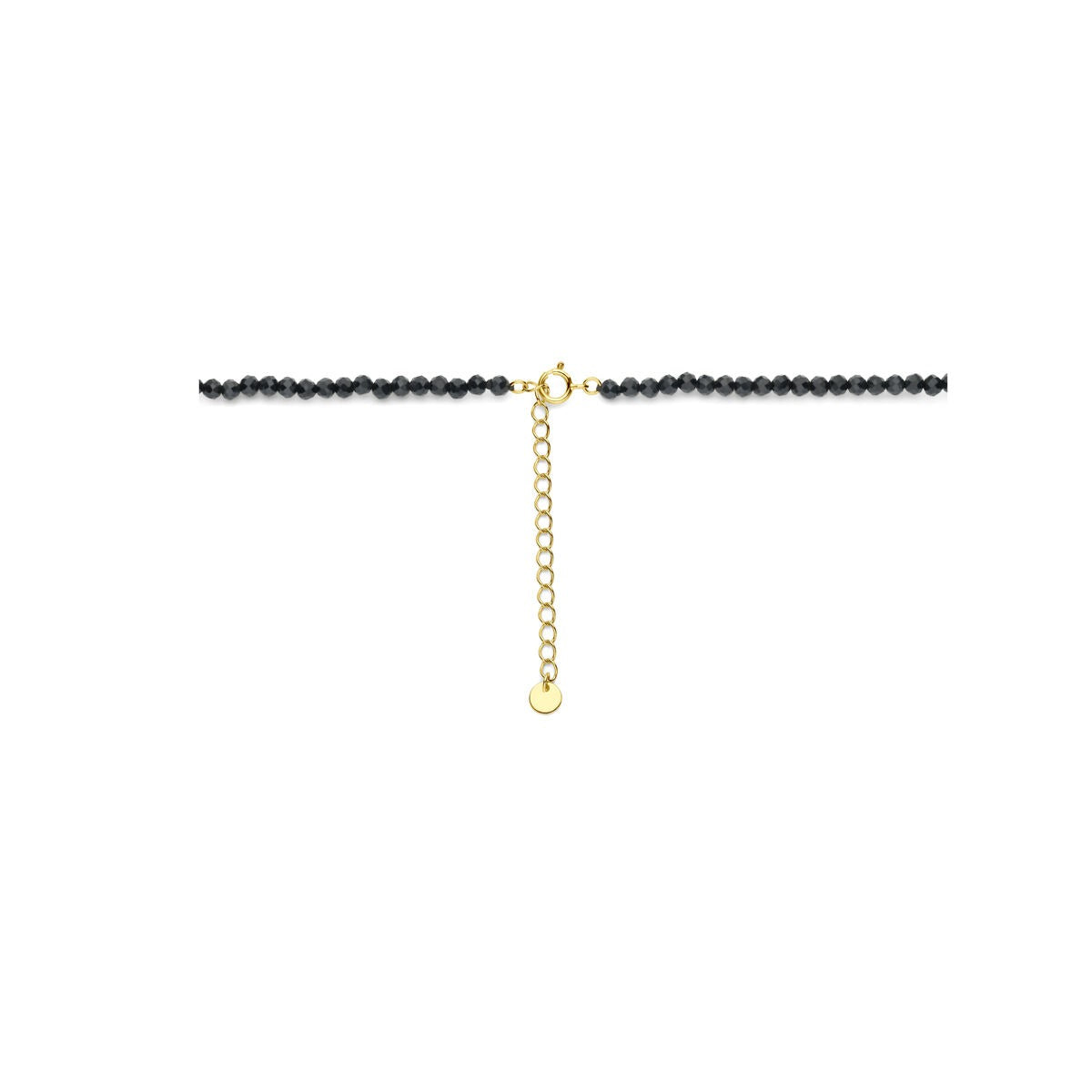 Collier plaqué or en argent avec onyx – argent 925