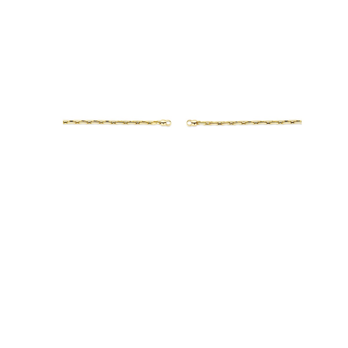 Collier en or jaune 14k sans fermoir