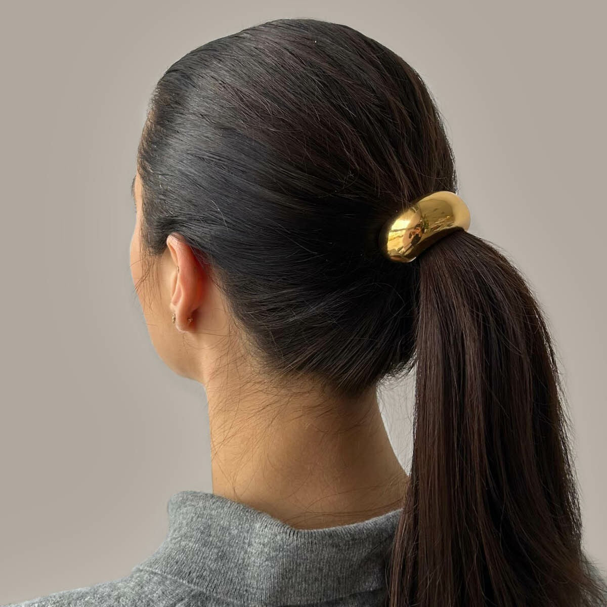 Bracelet de cheveux en acier avec plaquage ionique – 48 mm