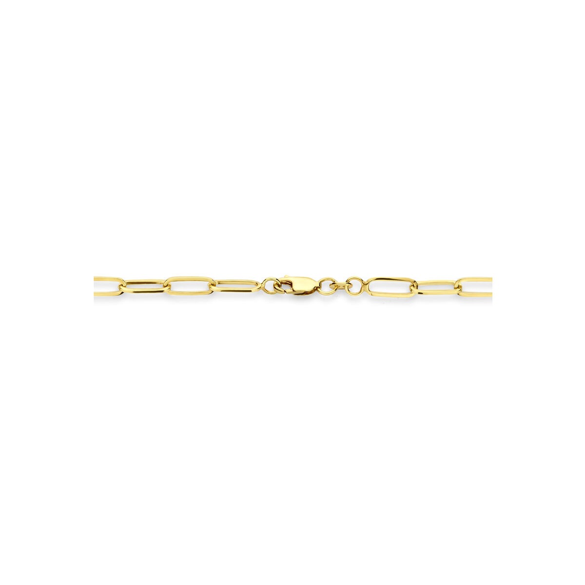 collier en or jaune 14k avec noyau en argent 45 cm