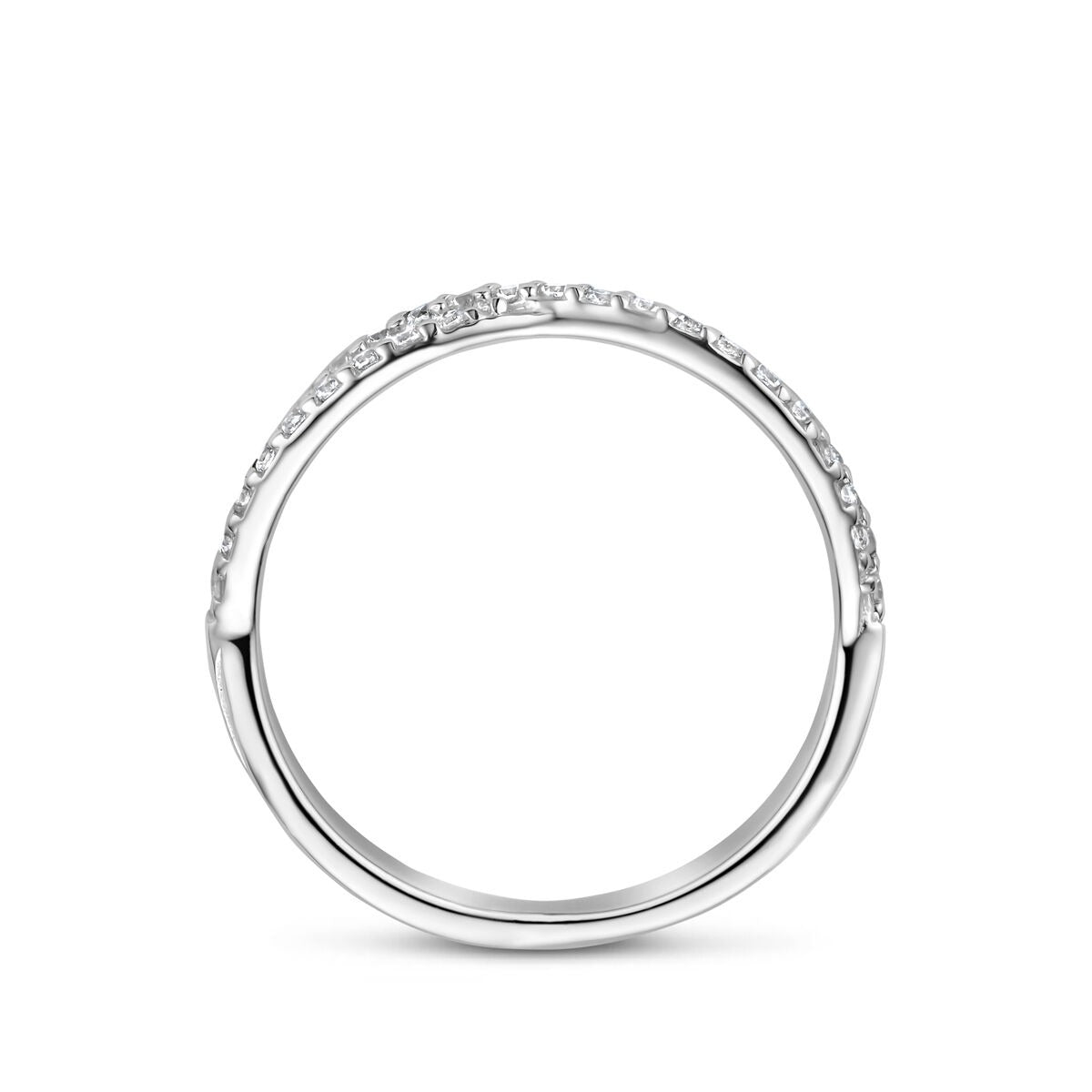 bague zircone argent rhodié