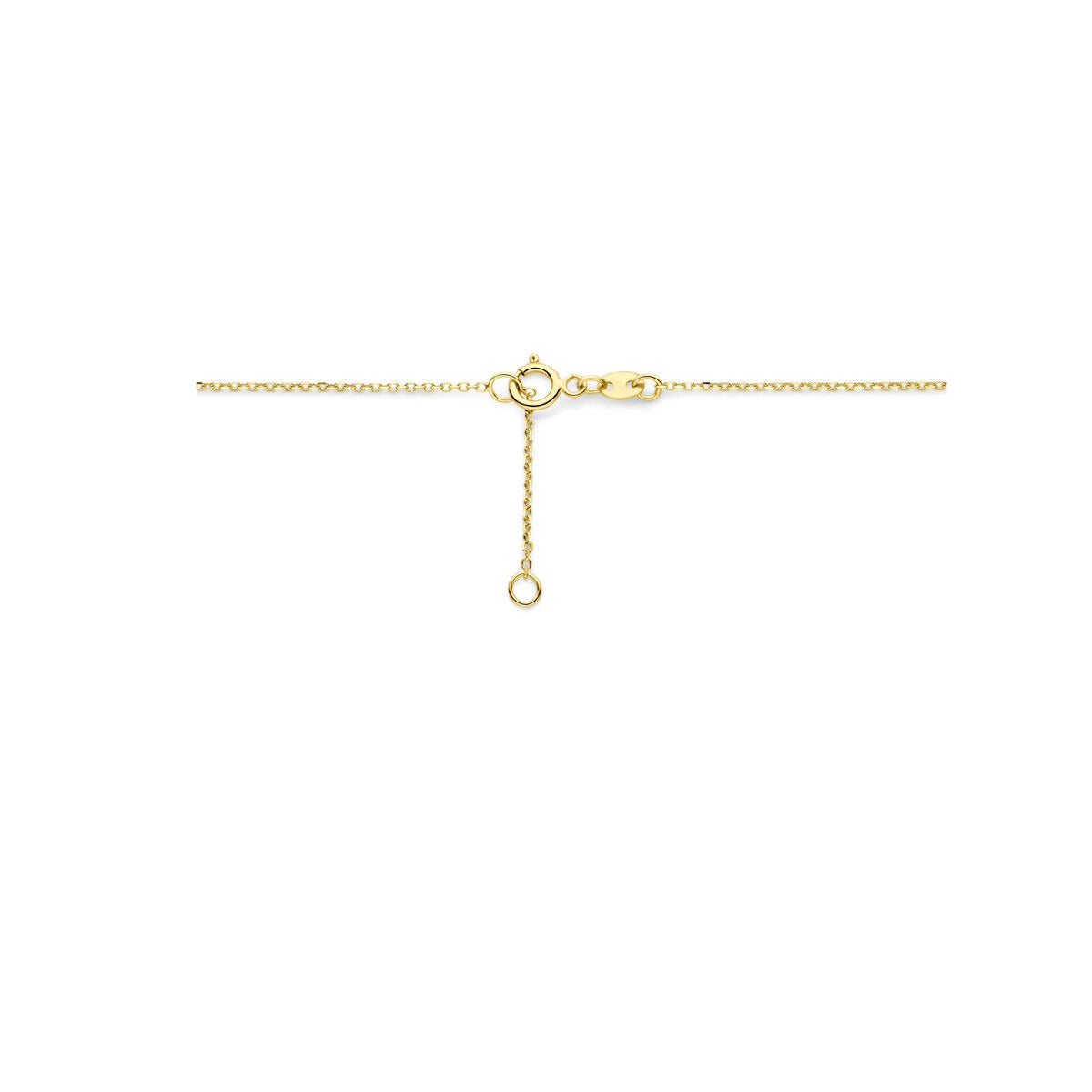 collier en or jaune 14k avec pendentif en forme de goutte