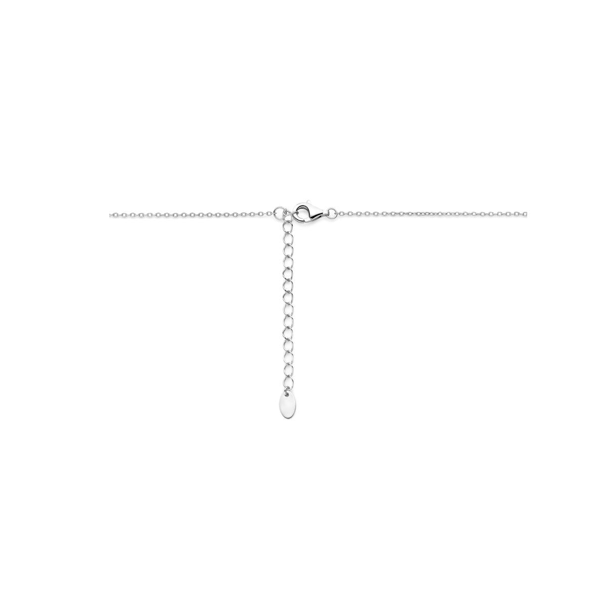 Collier en Argent Rhodié avec Zircone – Entourage