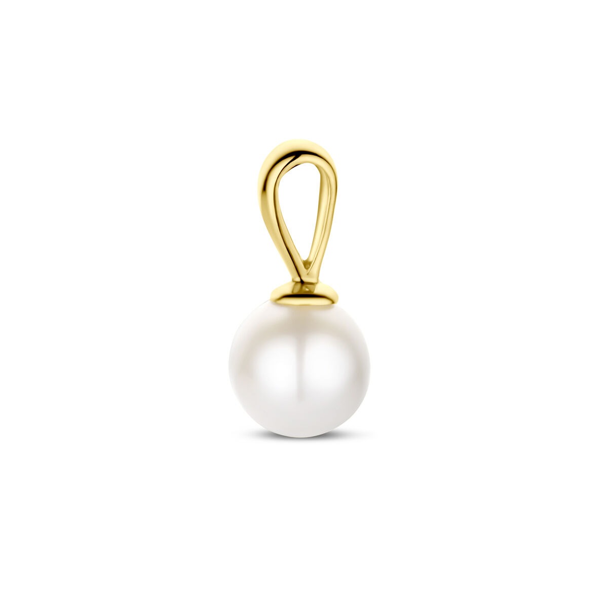 pendentif en or jaune 9k avec perle d'eau douce 12 mm