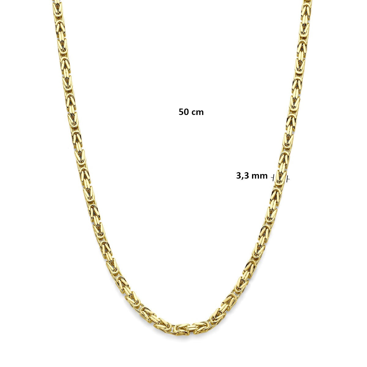 Collier pour homme en or – 14k or jaune