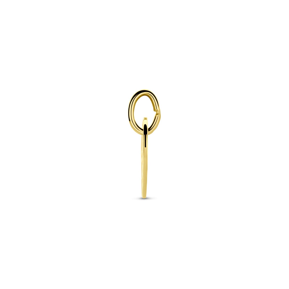 pendentif cœur gravé or jaune 9k