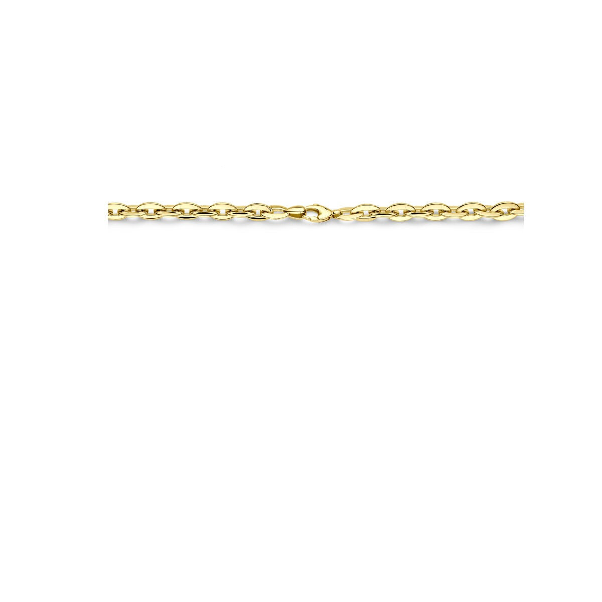 Collier en maille ancre en or jaune 14k pour femme