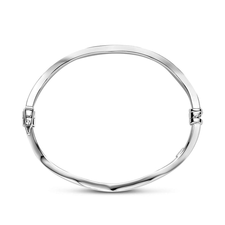 Gerhodineerde 925 zilveren bangle
