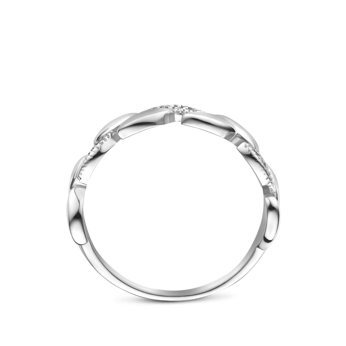 bague zircone argent rhodié