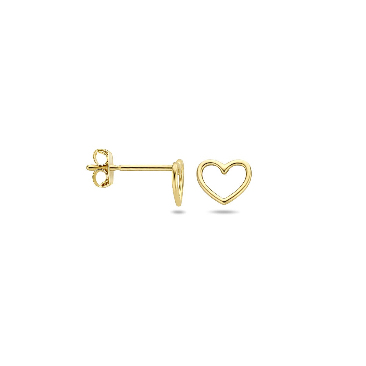 Puces d'oreilles en or – 9k or jaune, 5x5.5 mm