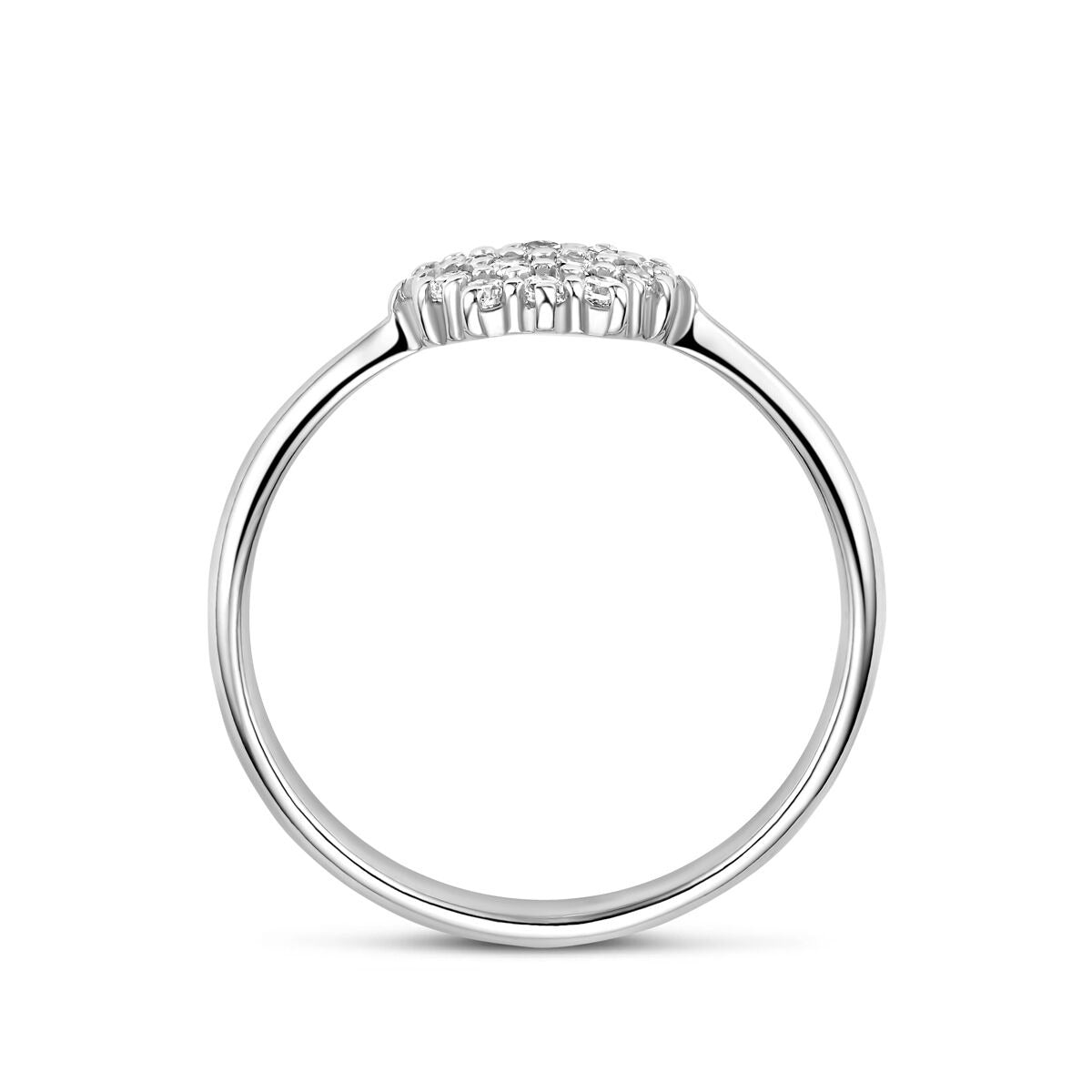bague zircone argent rhodié