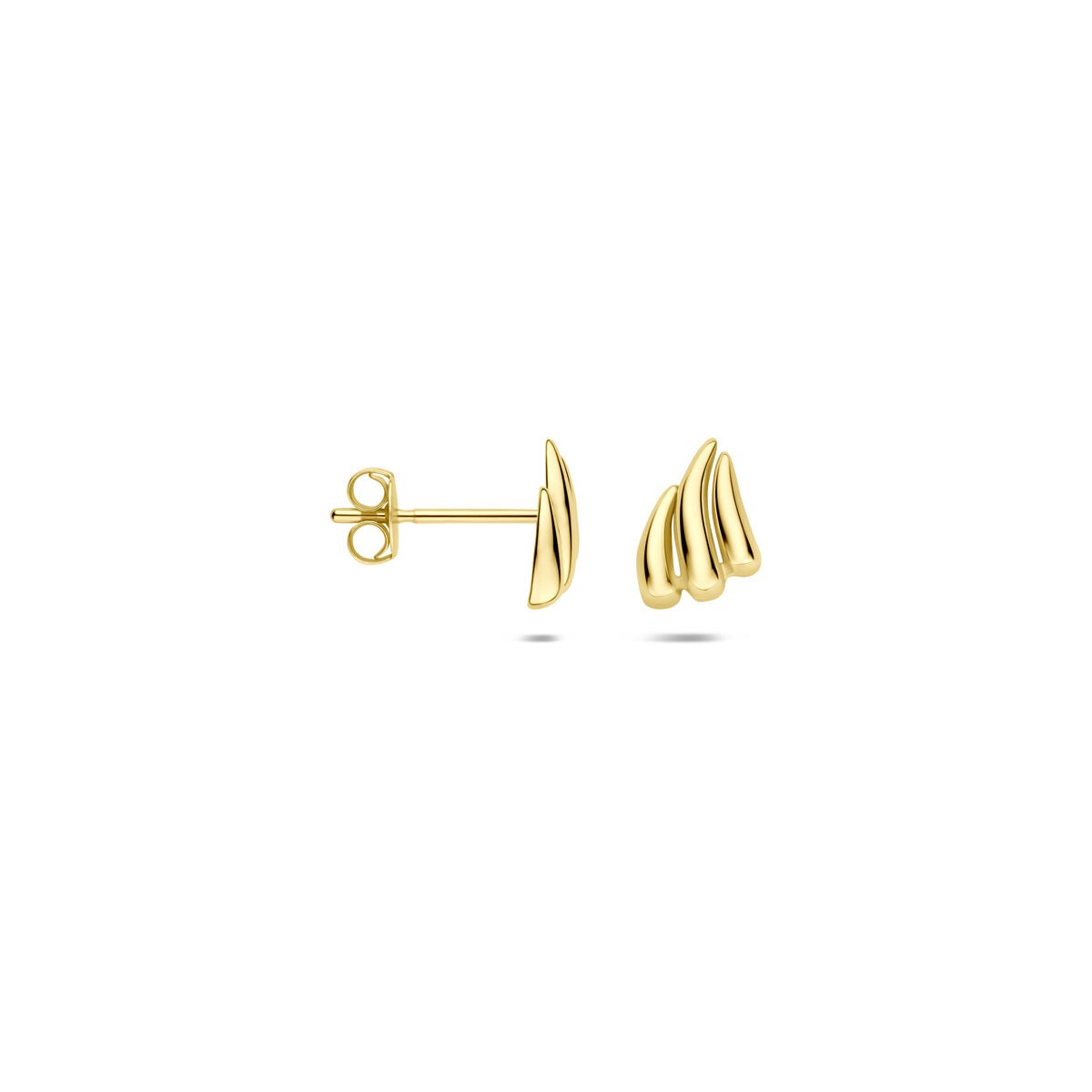 Puces d'oreilles en or jaune 9k 6,5 x 5 mm