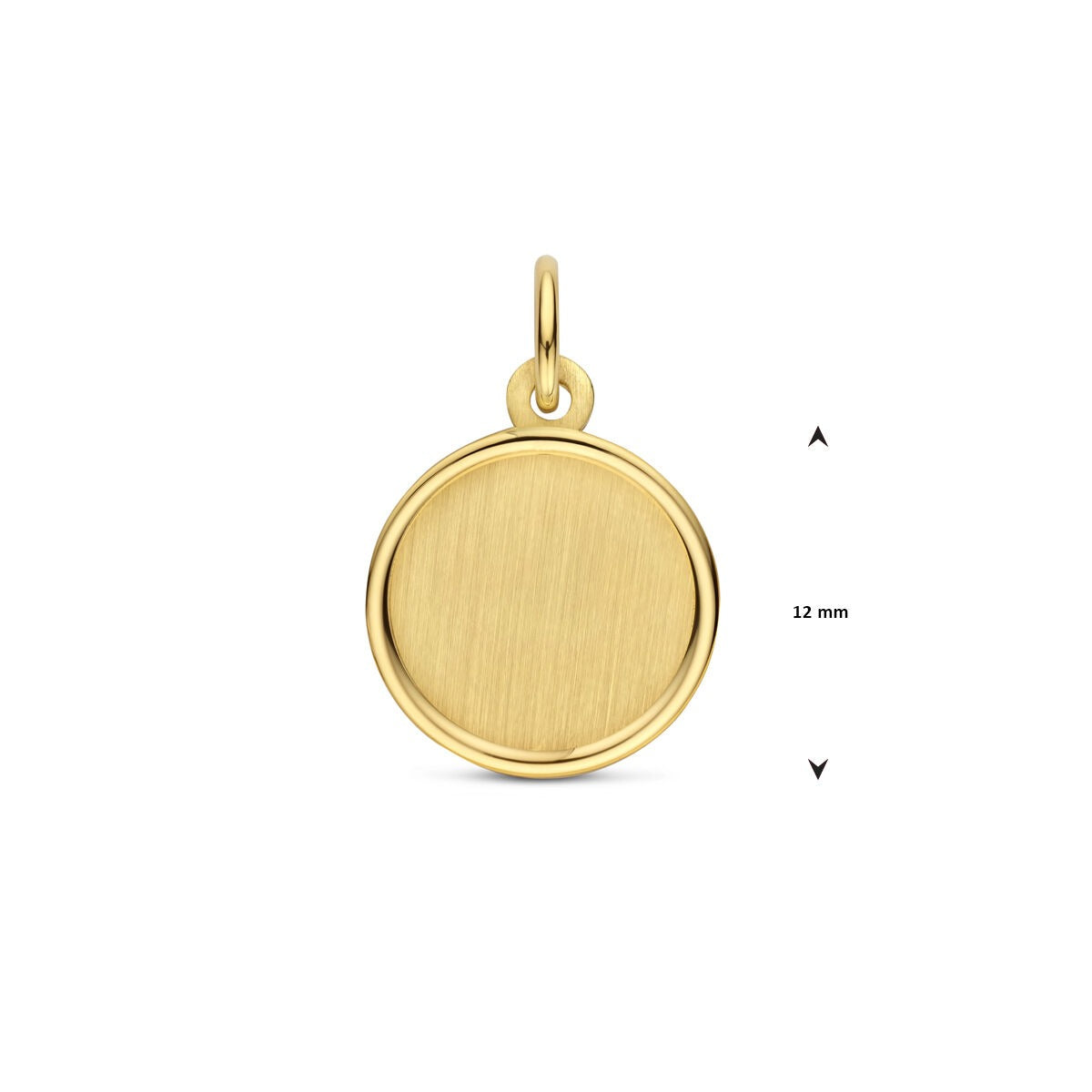 pendentif à graver en or jaune 14k – détail raffiné et personnel