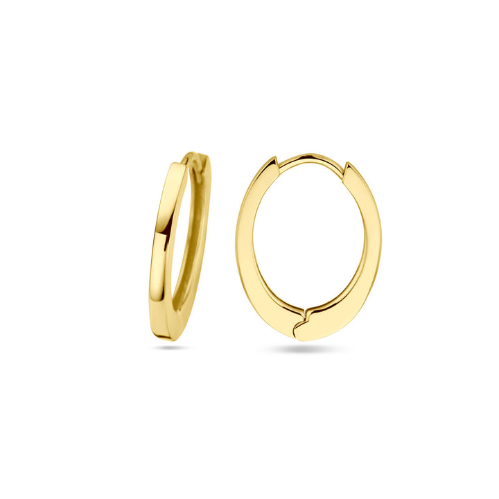 14k Geelgouden klapoorringen – 17 mm