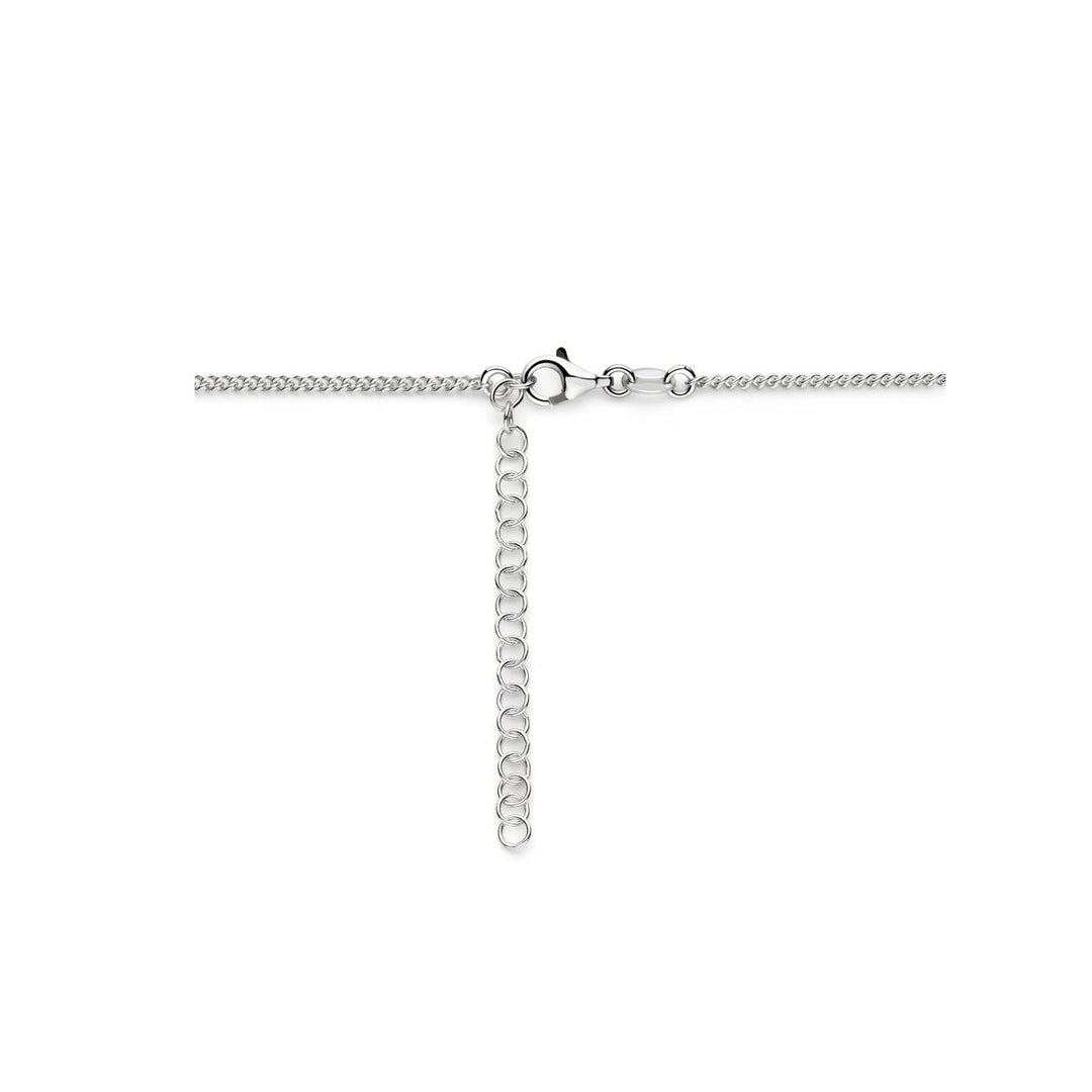 Zilveren collier – gerhodineerd 925 zilver met dubbele schakeldikte