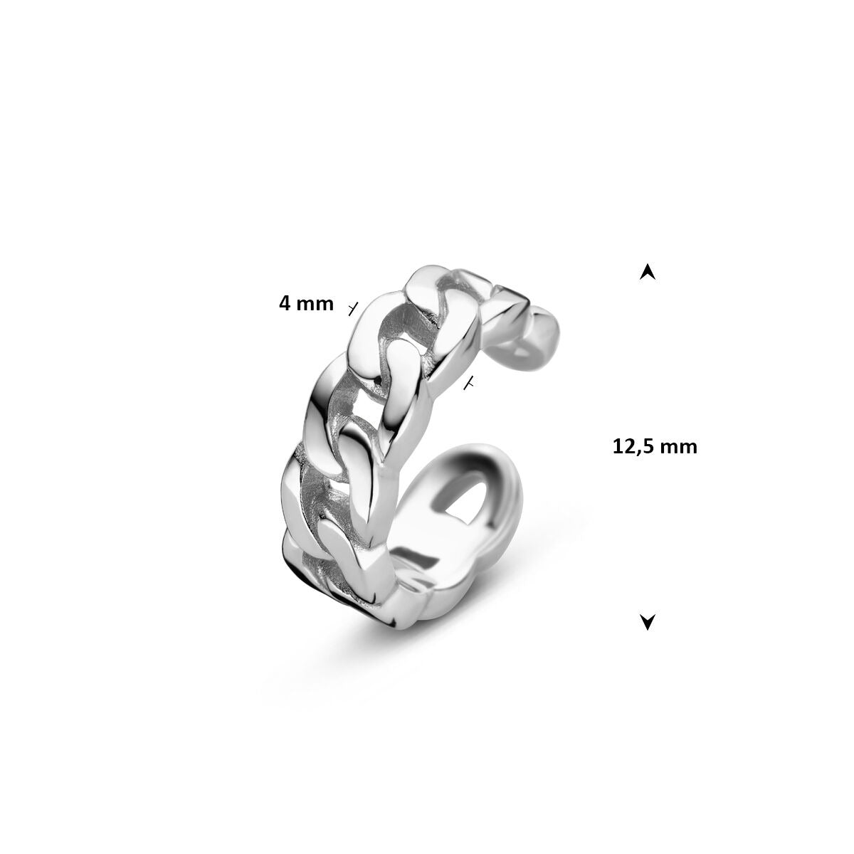 Boucle d'oreille en argent – rhodié argent 925