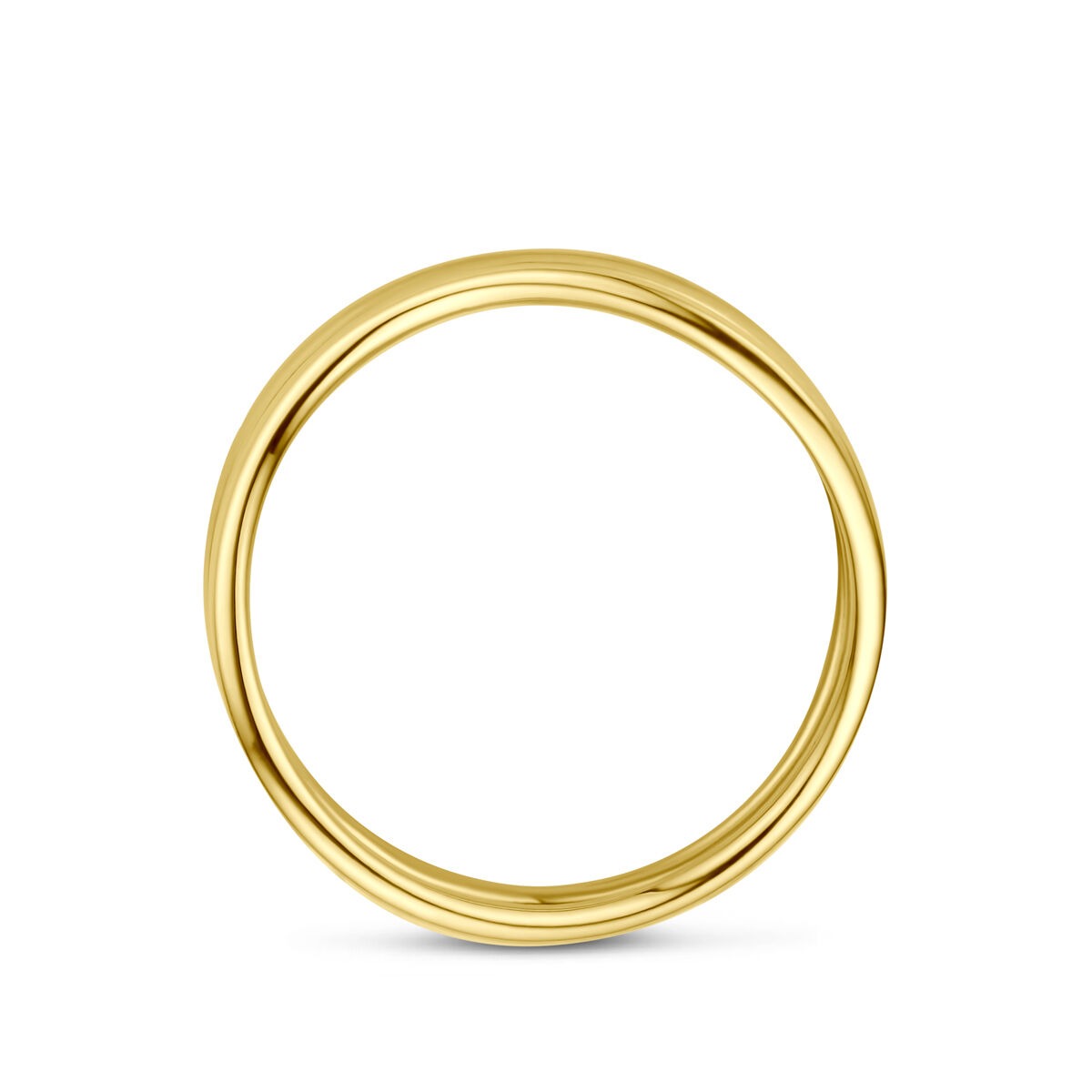 Bague en or jaune 14k 8,5 mm pour femme