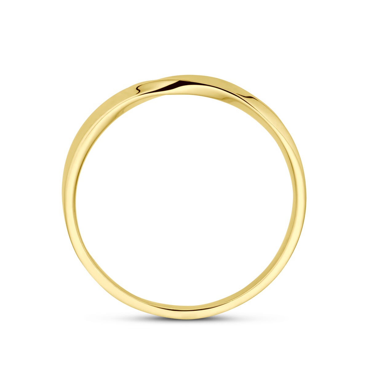 Bague pour femme en or jaune 14k – 2.5mm de large