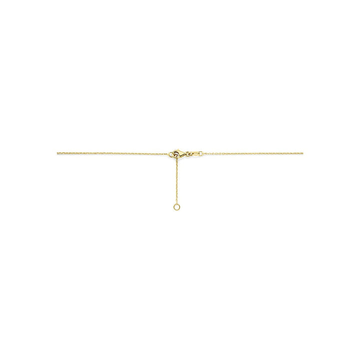 14k Geelgouden collier met edelstenen