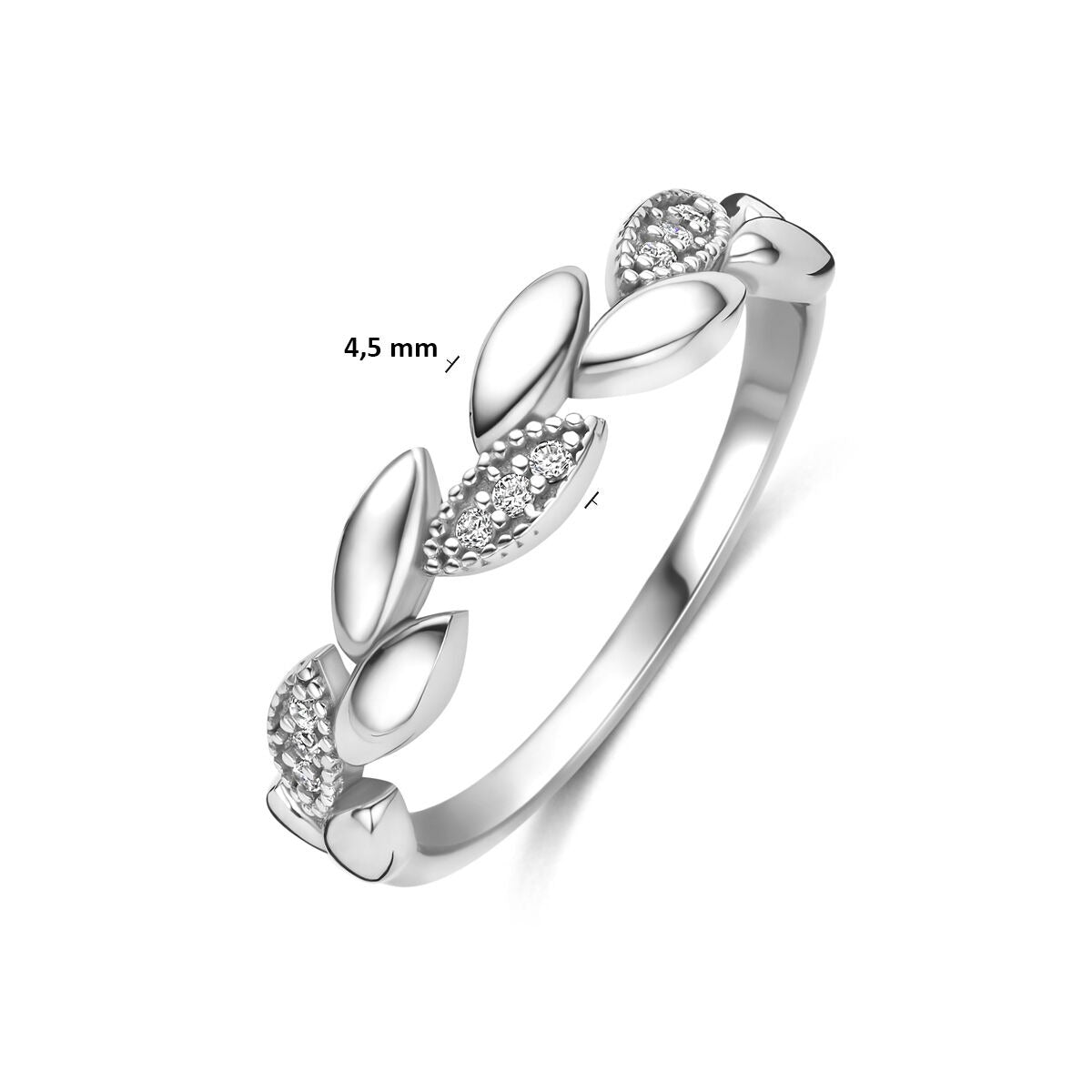 bague zircone argent rhodié