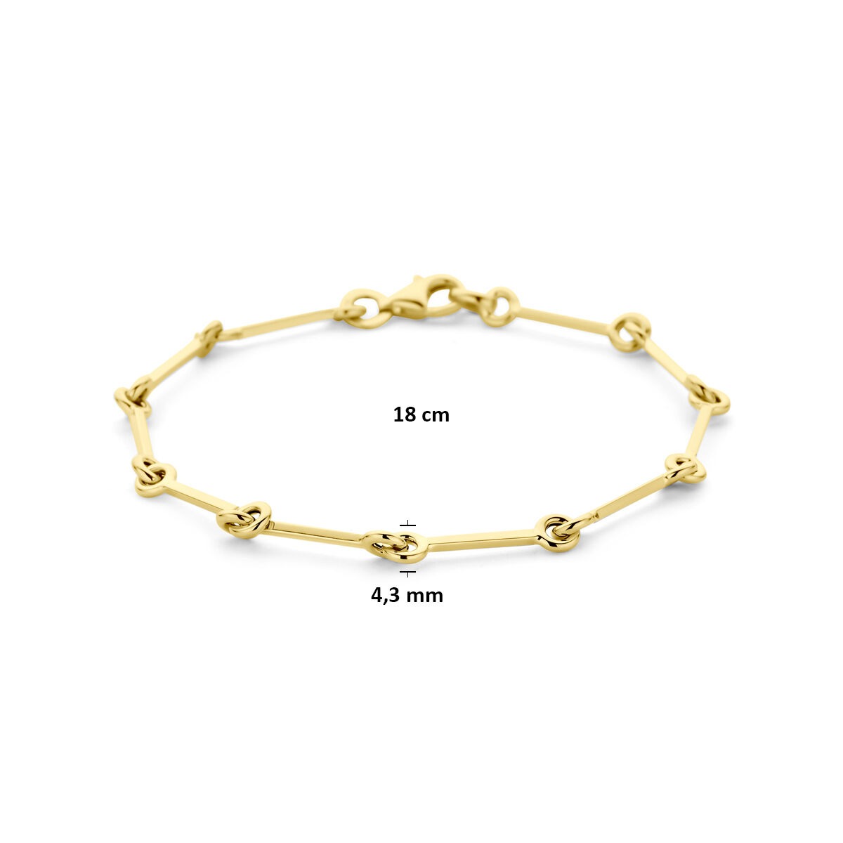 Bracelet en or 14k à mailles