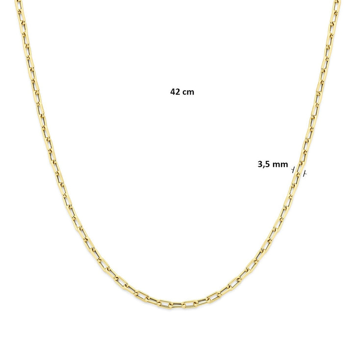 9k geelgouden ankercollier