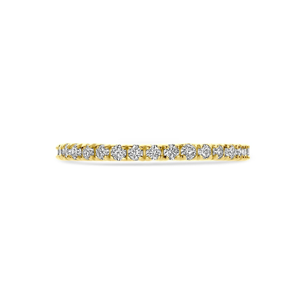 Bague alliance en or jaune 14k avec diamant – 0.70 ct
