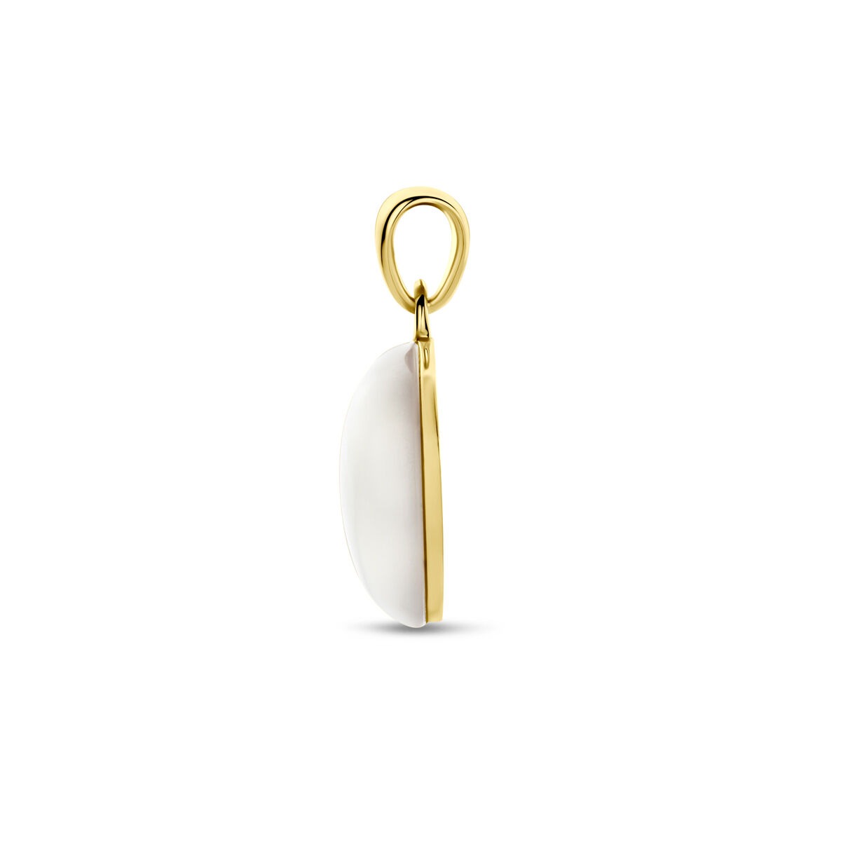 pendentif en or jaune avec nacre 14 mm