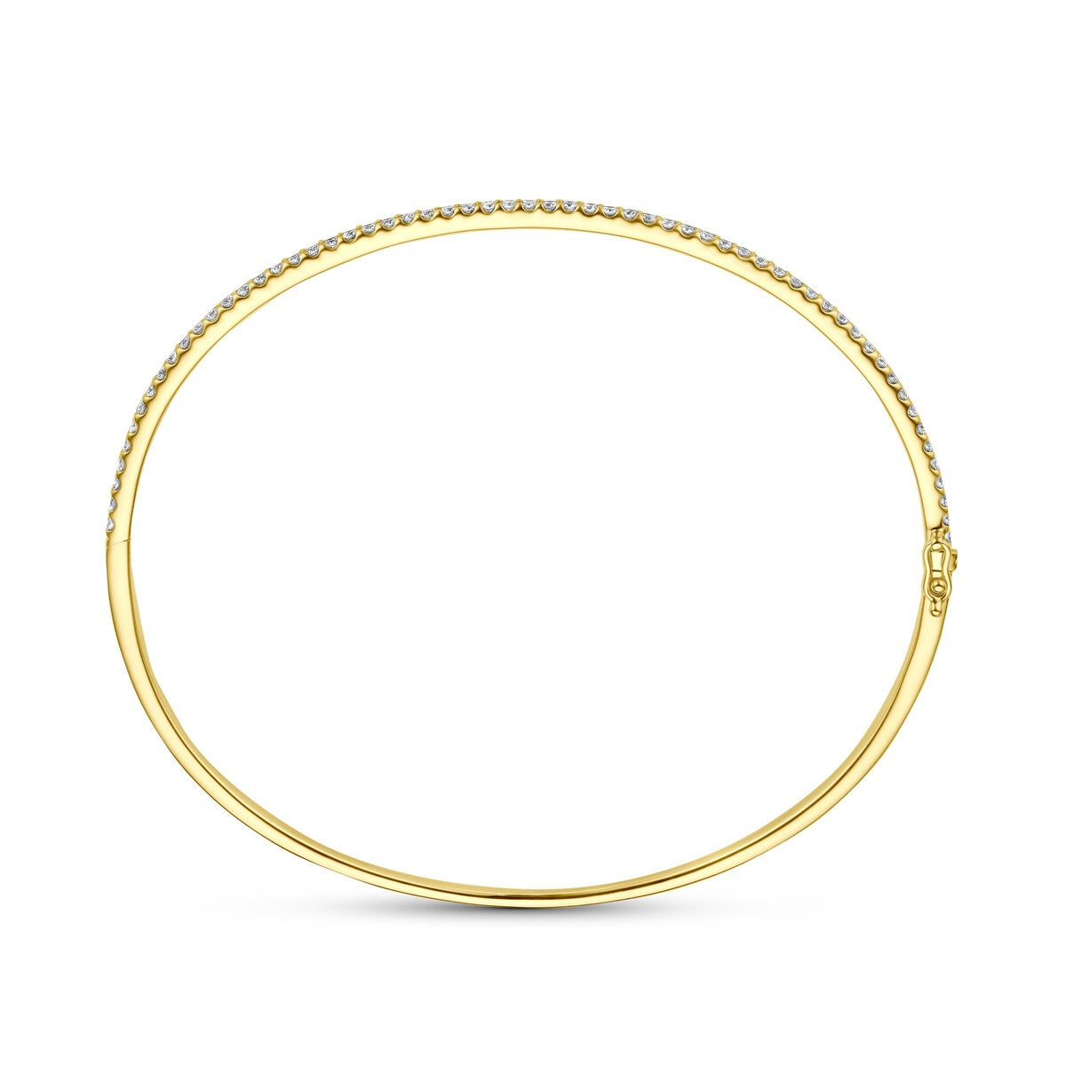 bangle en or jaune avec diamant