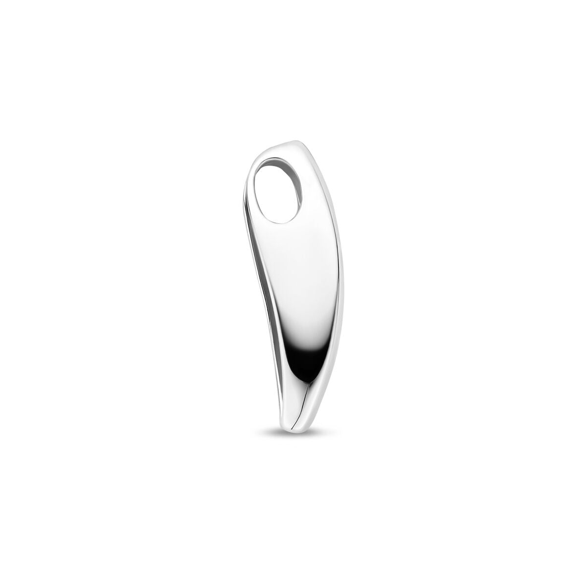 Pendentif pour femme en argent avec diamant lab grown – rhodié 18 mm