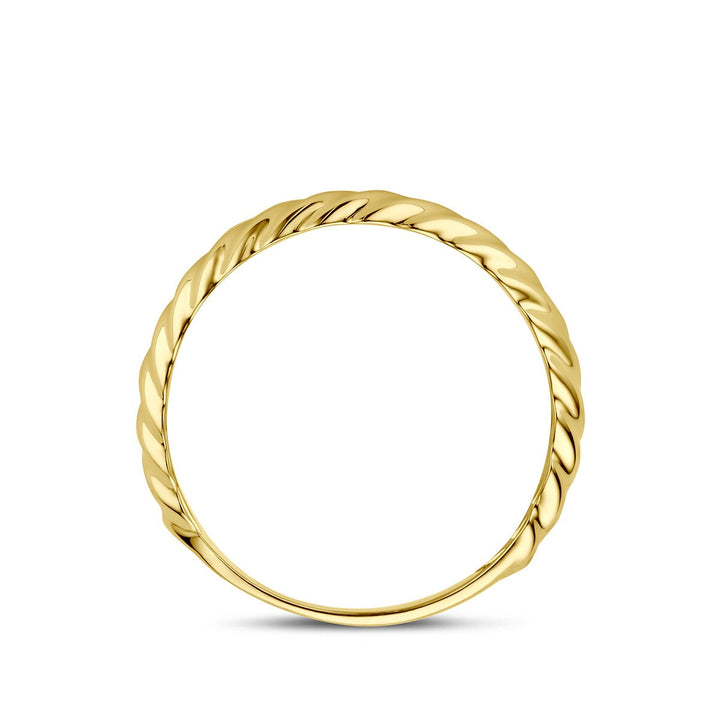 9k Geelgouden gedraaide ring