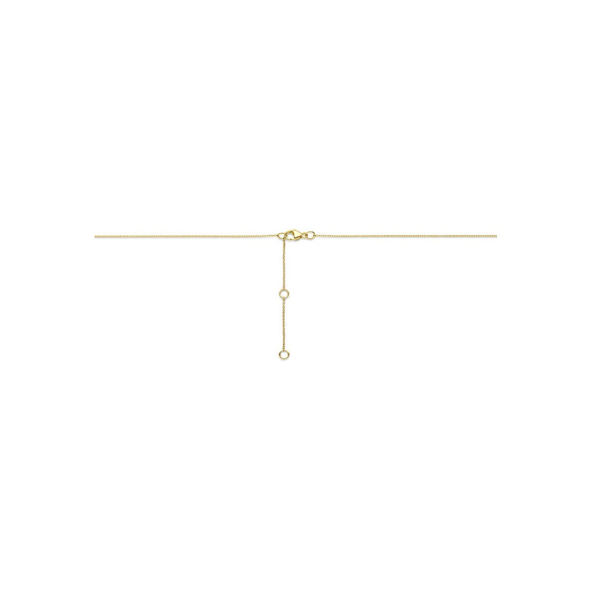Collier en or 14k avec diamant cultivé en laboratoire