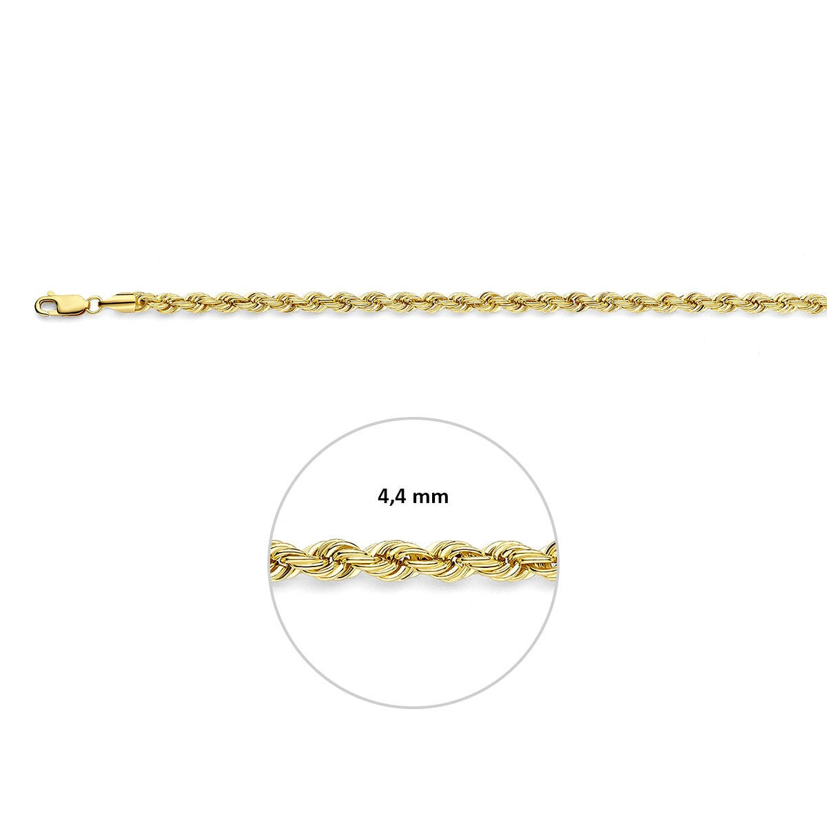14k Geelgouden koordketting