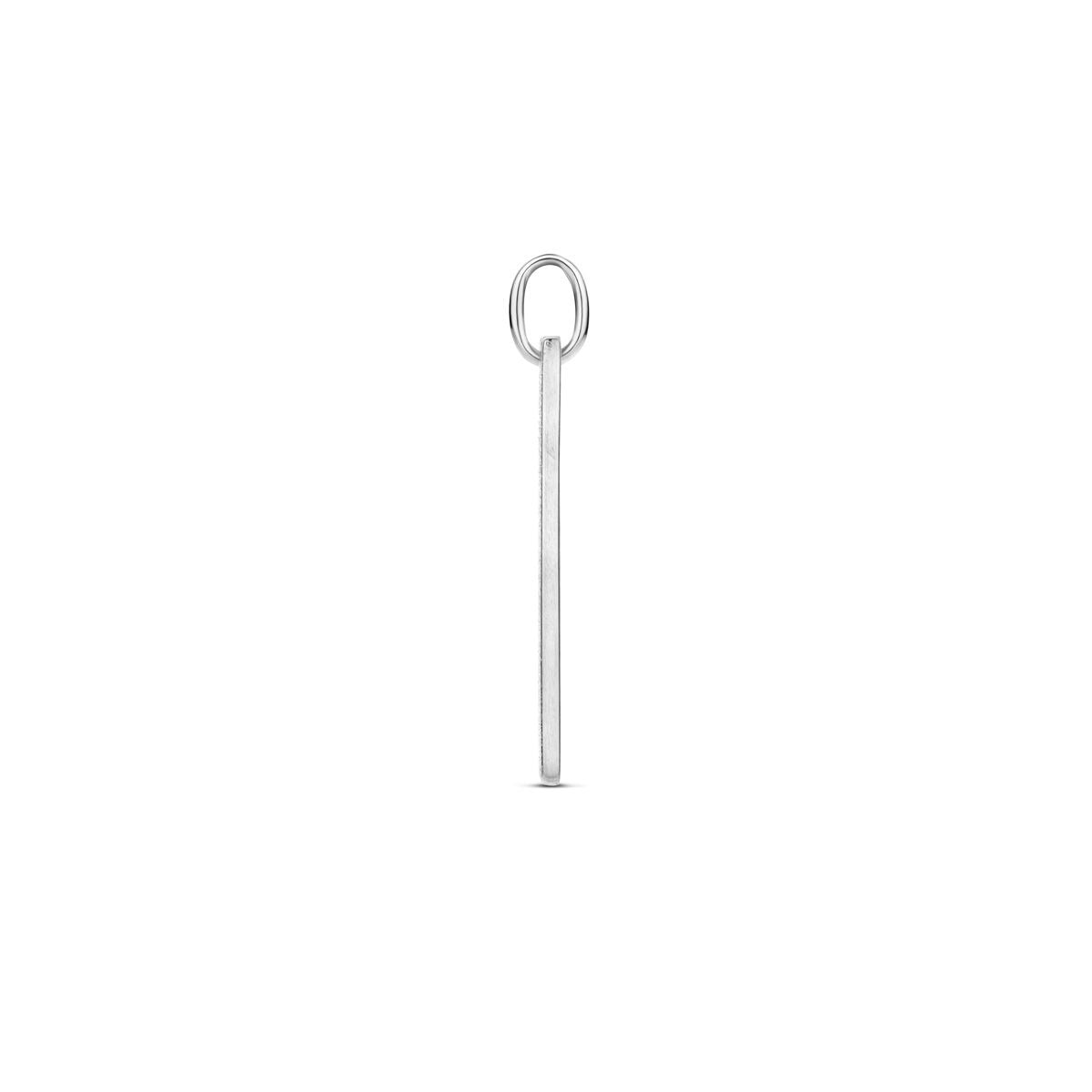 Pendentif en argent – rhodié argent 925 en rectangle mince