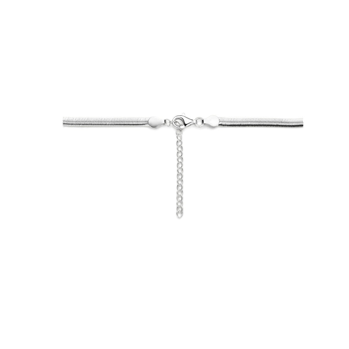 Collier en argent pour femme avec maille gourmette 4mm