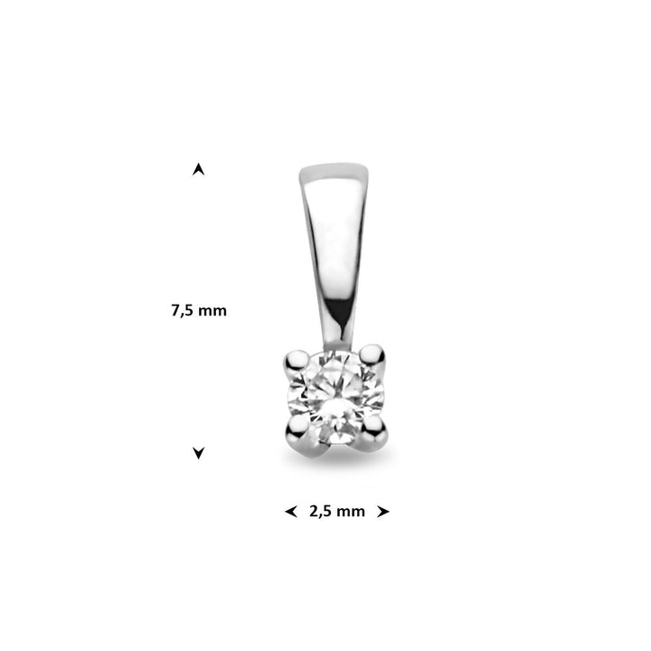 hanger diamant h si 14K witgoud