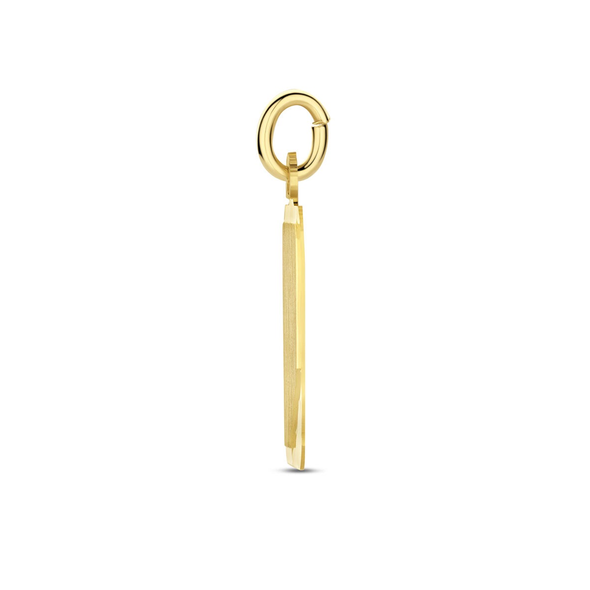 pendentif rectangulaire en or jaune 9k