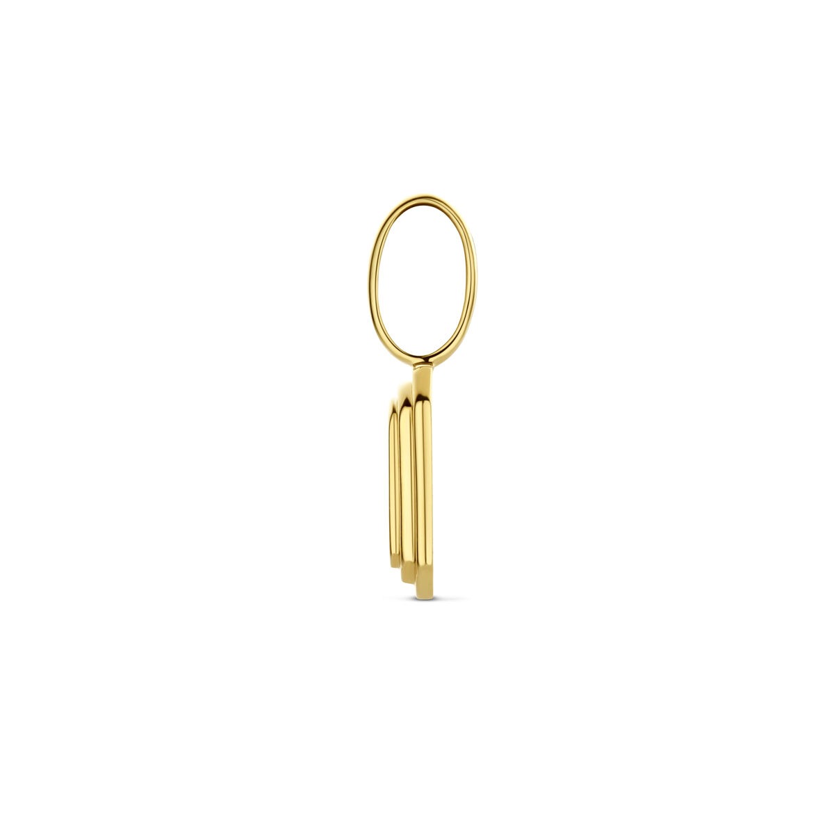 pendentif à graver en or jaune 14k – élégant et personnel en format miniature