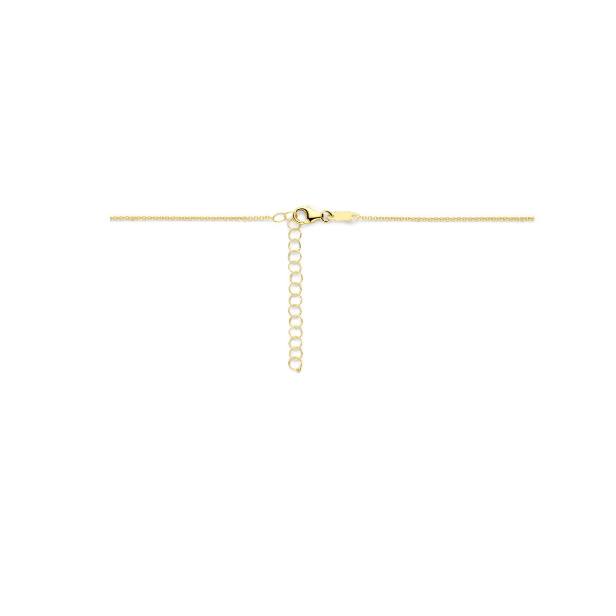 Collier en or pour femme 14k avec cœur et diamant