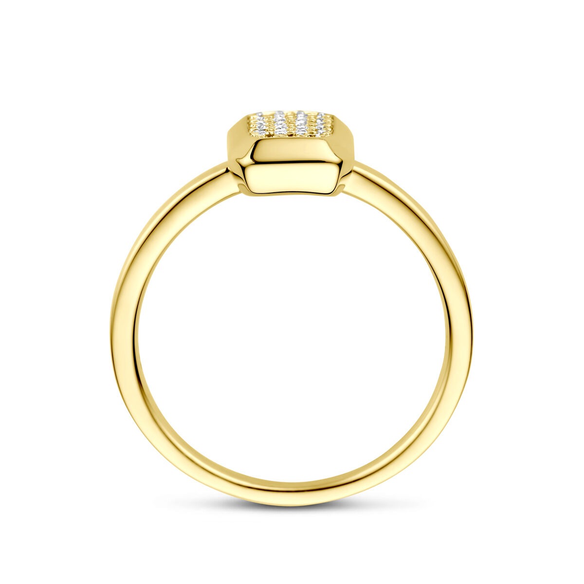 Bague en or pour femme 14k avec diamant 0.10ct