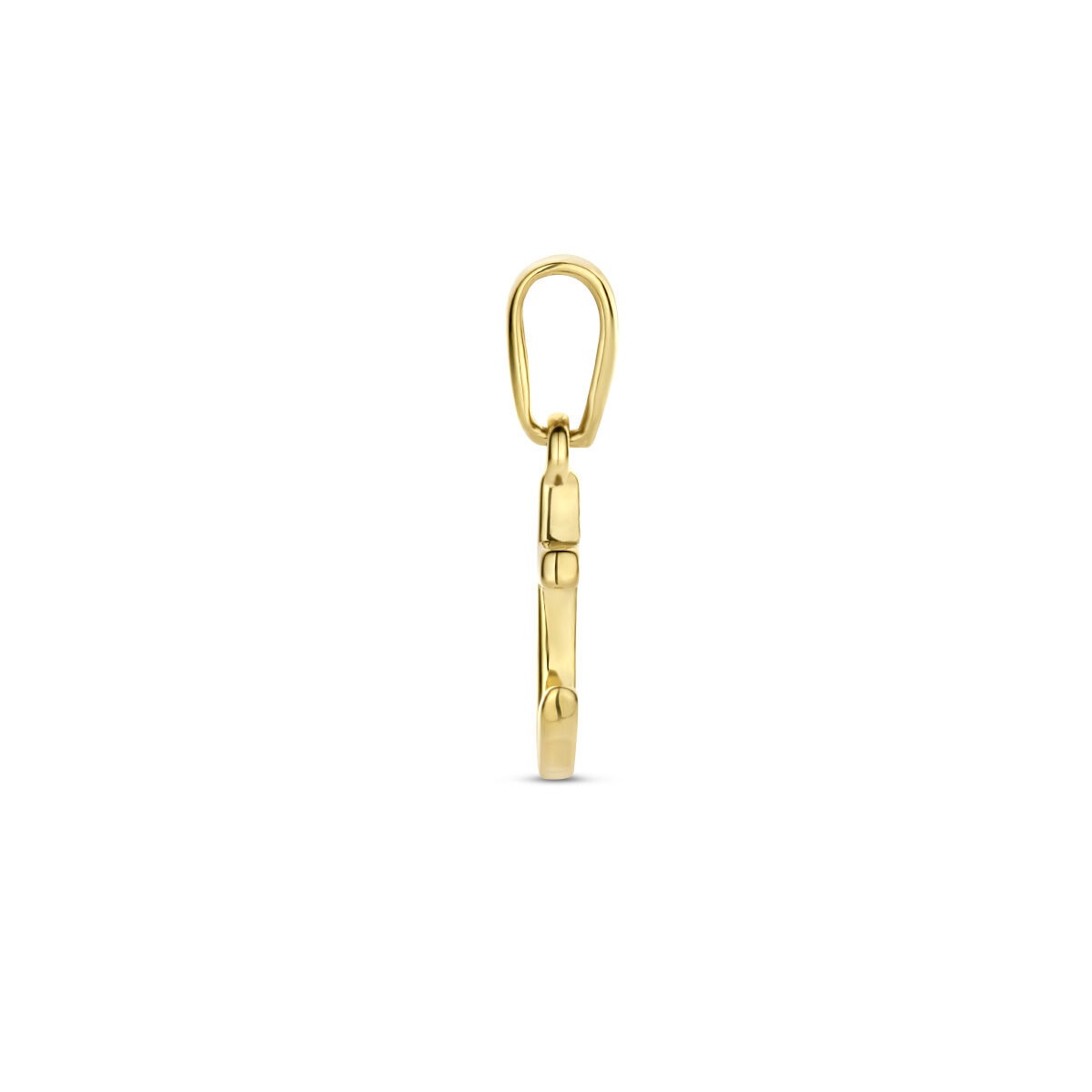Collier en or jaune 9k avec pendentif ancre