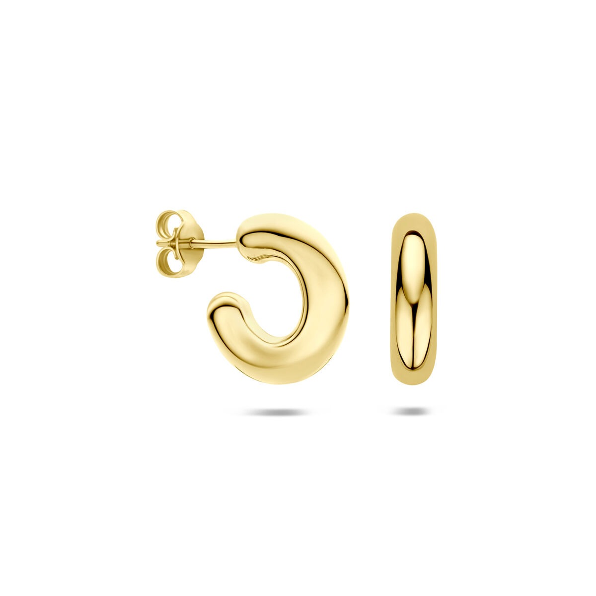 Créoles en or jaune 14k