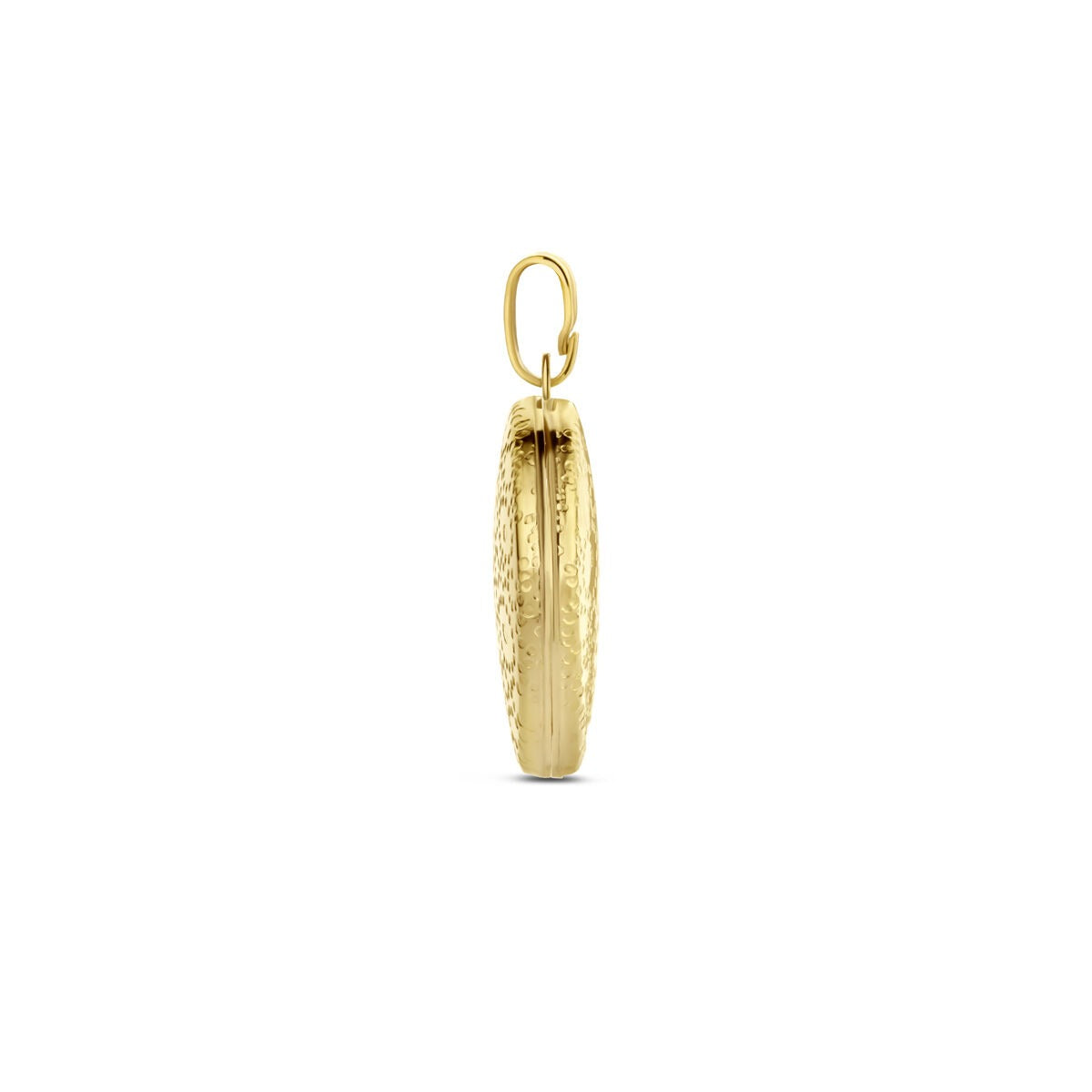 médaillon en or jaune 14k en forme de cœur avec gravure – romantisme et souvenir en un