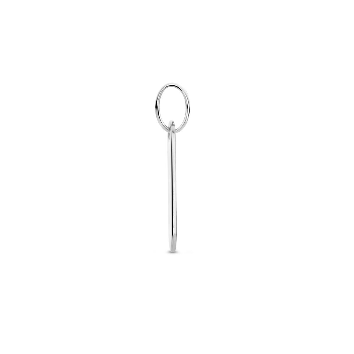 Pendentif en argent – rhodié argent 925 en rectangle élancé