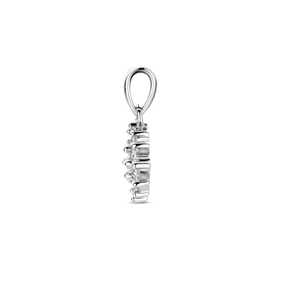 Pendentif en argent avec zircone – rhodié argent 925