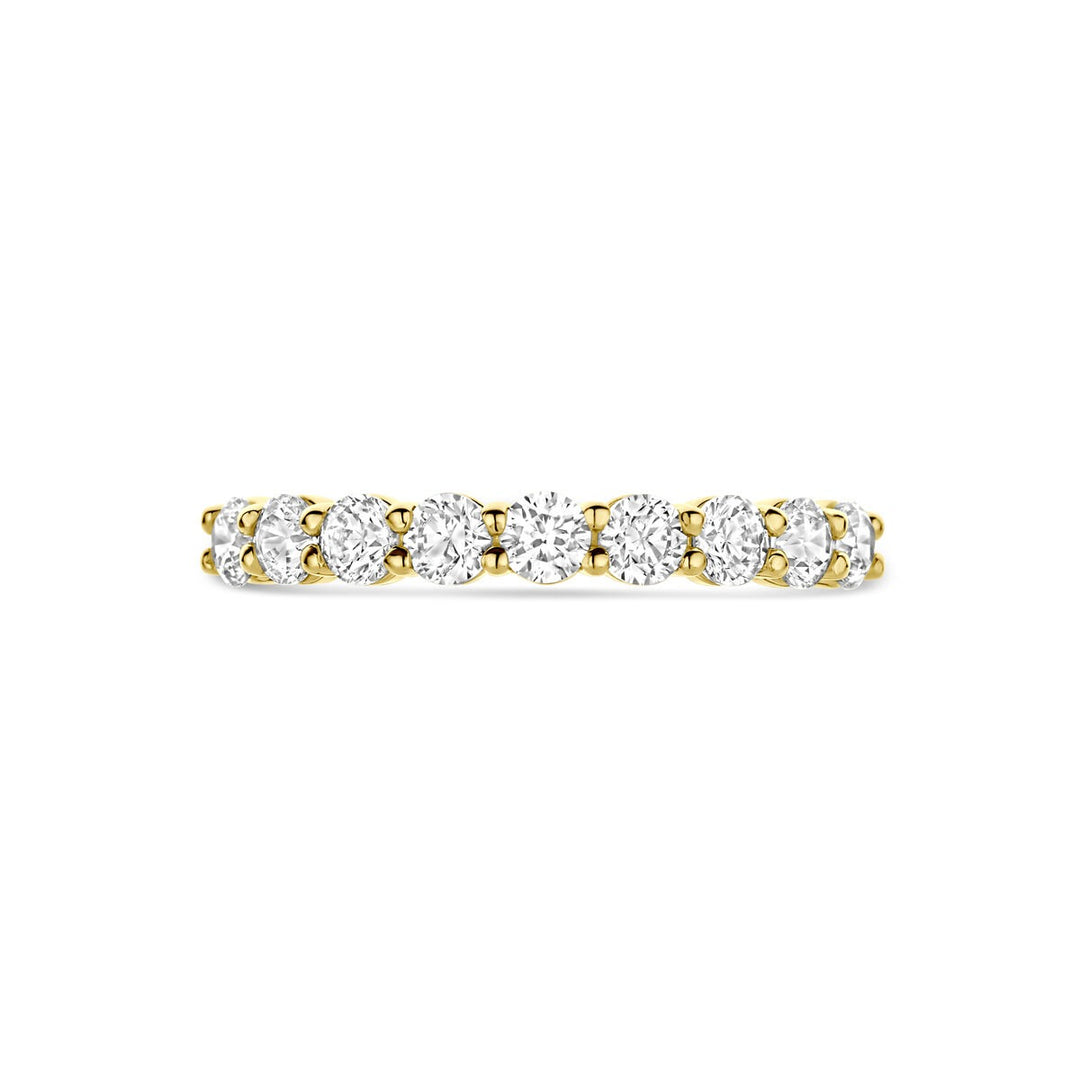 Gouden ring met zirkonia – 14k geelgoud